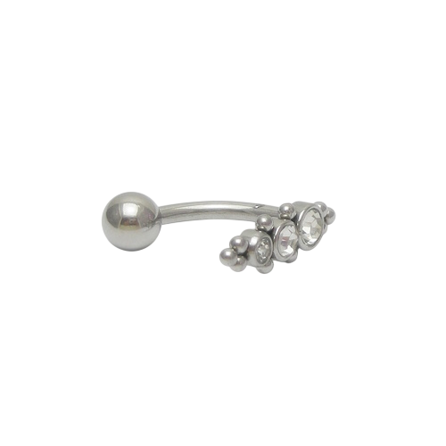 Piercing Bananabell Umbigo Modelo 95 Aço 316L Piercing Bananabell Umbigo Modelo 95 Aço 316L